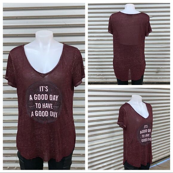 Abercrombie size Large graphic T-Shirt burnout - Picture 1 of 8